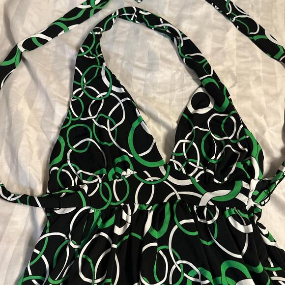 Slinky halter top green black white size large from rampage - Picture 5 of 8